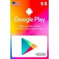 Google Play Gift Card $5 USD [US]